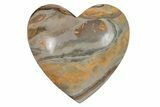 Polished Bumblebee Jasper Heart - Indonesia #210552-1